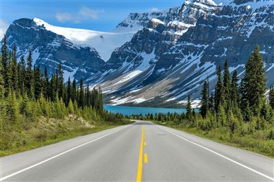 Icefields Parkway am Bow Lake